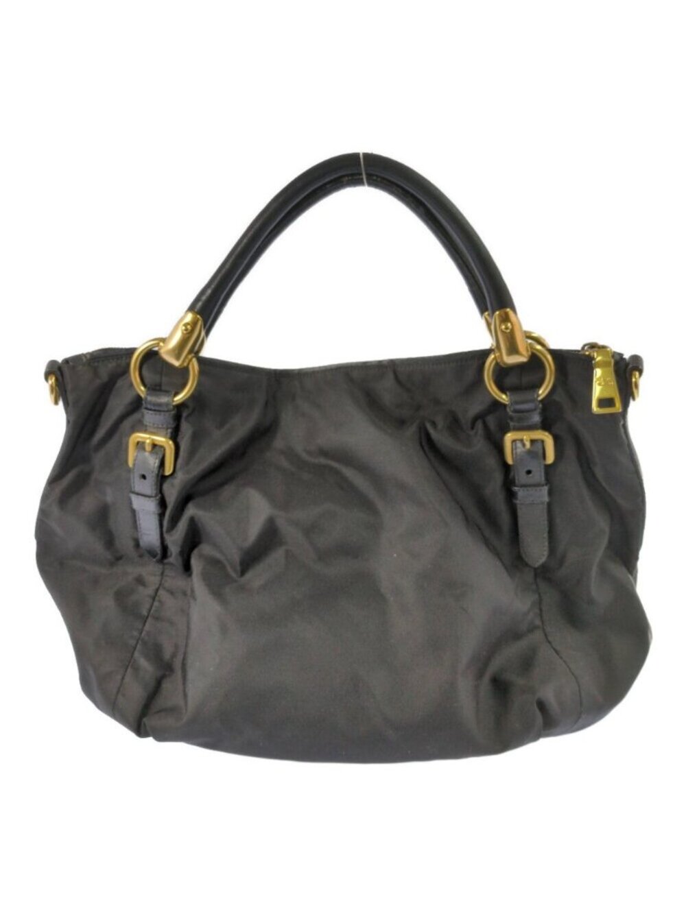 Prada Tessuto Nylon Leather Tote Black - Picture 3 of 10